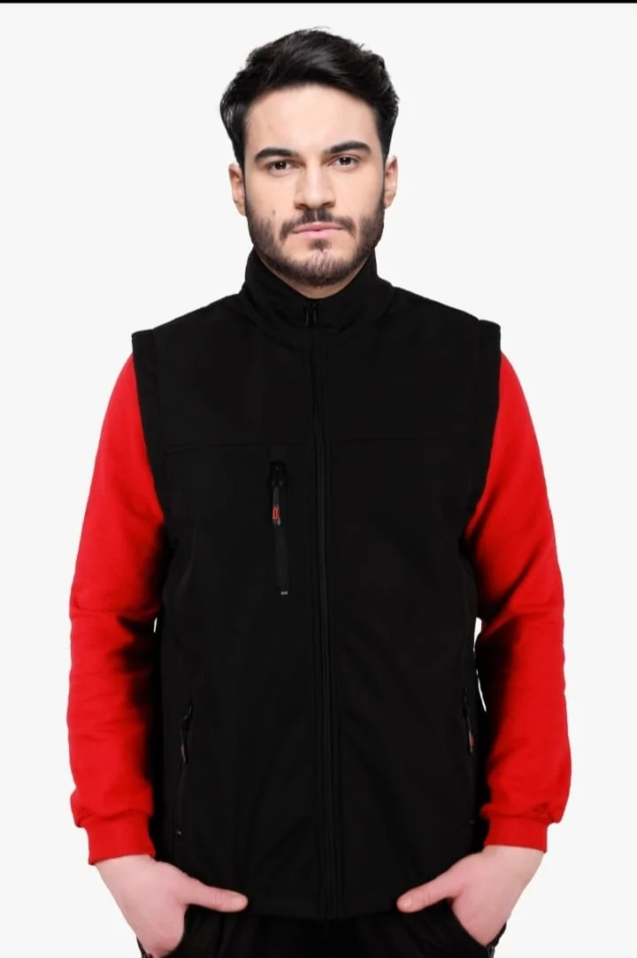 Softshell İş Yeleği - Kırmızı Model 03